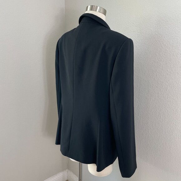 NEW Hugo Boss Womens 14 Black Blazer Two Button Jacket Career Work - Picture 4 of 14